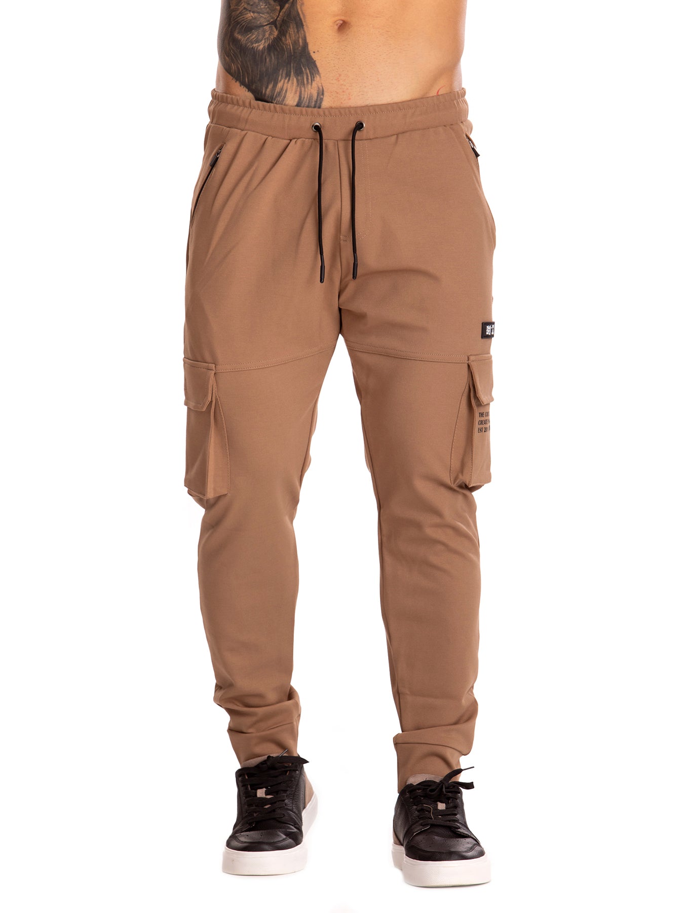 Jogger hombre cafe sale